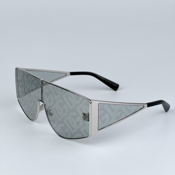 D&G DG2305 05/AL BRAND NEW Sunglasses Silver Grey Silver Mirrored DG Unisex - Picture 7 of 10